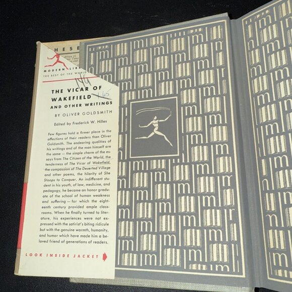 THE VICAR OF WAKEFIELD AND OTHER WRITINGS By Oliver Goldsmith Hardcover 1955 - Picture 5 of 16